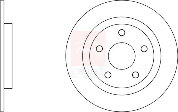 Apec Blue SDK6599 Brake Disc - 1