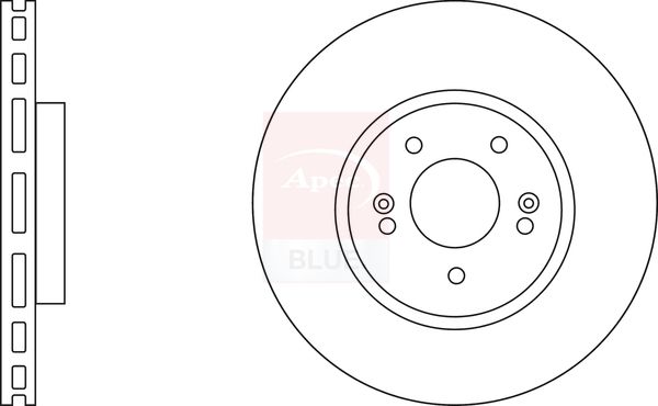 Apec Blue SDK6601 Brake Disc - 1