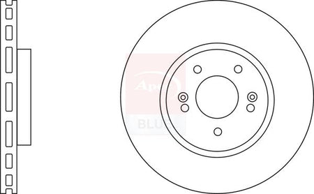 Apec Blue SDK6601 Brake Disc - 1