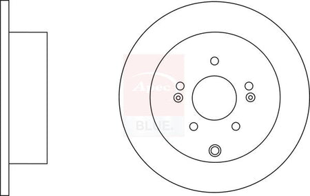 Apec Blue SDK6602 Brake Disc - 1