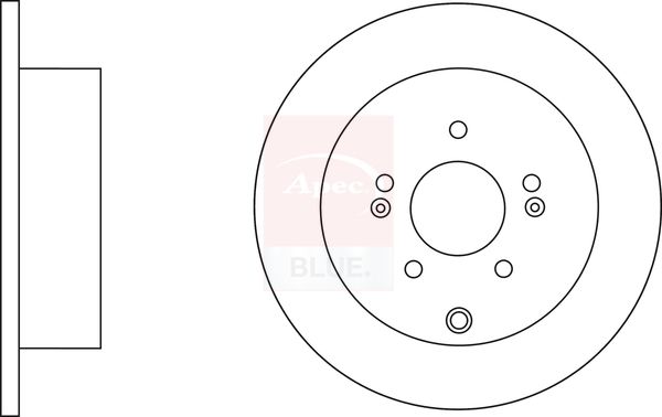 Apec Blue SDK6602 Brake Disc - 1