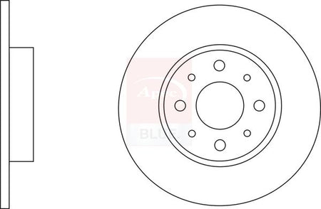 Apec Blue SDK6603 Brake Disc - 1