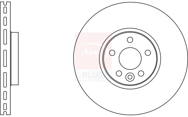 Apec Blue SDK6604 Brake Disc - 1