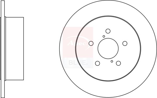 Apec Blue SDK6605 Brake Disc - 1