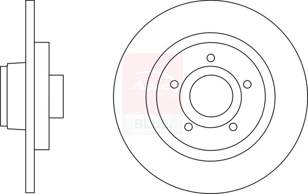 Apec Blue SDK6610 Brake Disc - 1