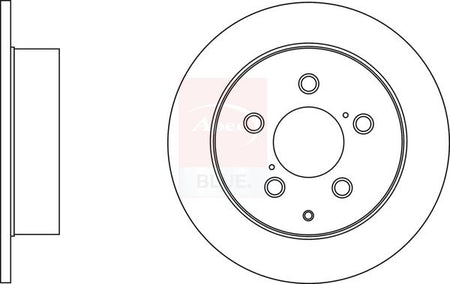 Apec Blue SDK6612 Brake Disc - 1