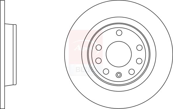 Apec Blue SDK6613 Brake Disc - 1