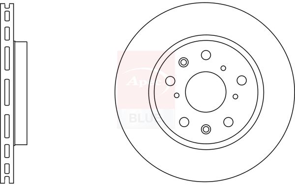Apec Blue SDK6623 Brake Disc - 1