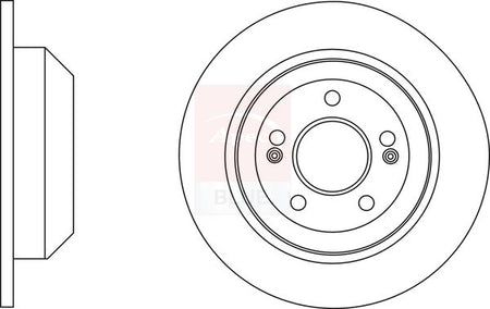 Apec Blue SDK6628 Brake Disc - 1