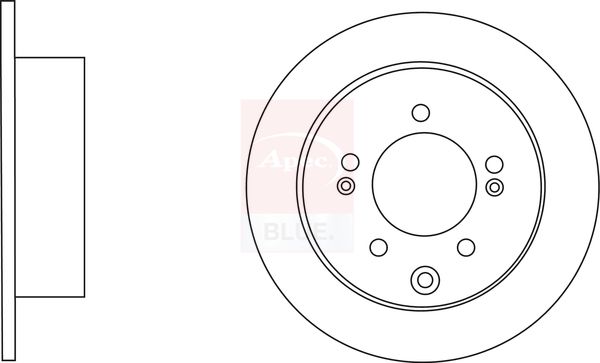 Apec Blue SDK6630 Brake Disc - 1