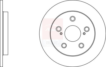 Apec Blue SDK6634 Brake Disc - 1