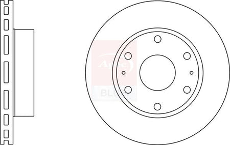 Apec Blue SDK6636 Brake Disc - 1