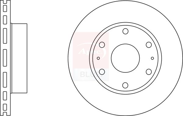 Apec Blue SDK6636 Brake Disc - 1