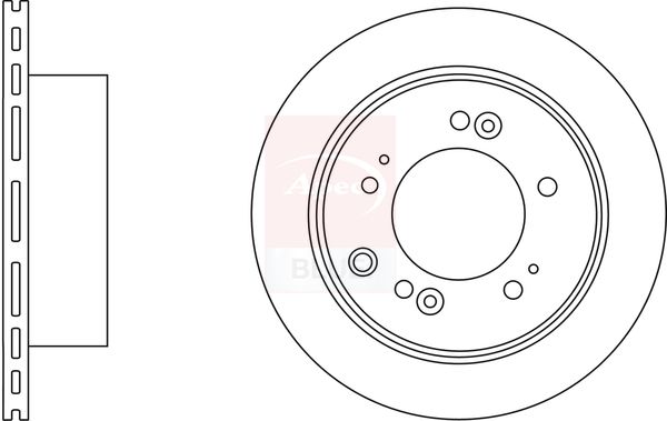 Apec Blue SDK6637 Brake Disc - 1