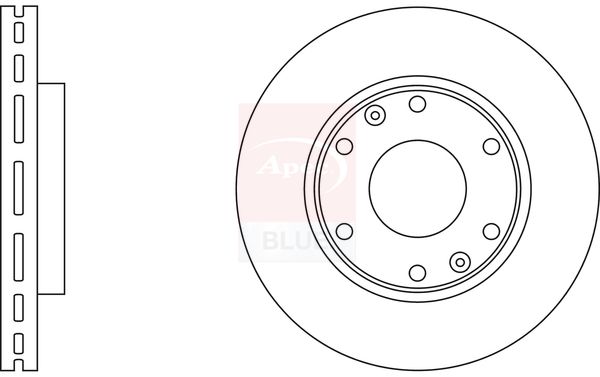 Apec Blue SDK6638 Brake Disc - 1