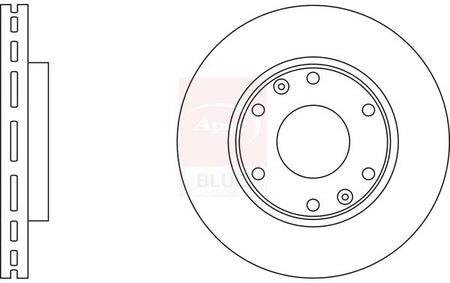Apec Blue SDK6638 Brake Disc - 1