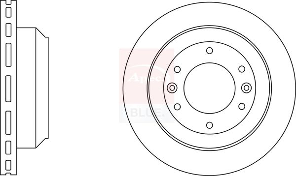Apec Blue SDK6639 Brake Disc - 1