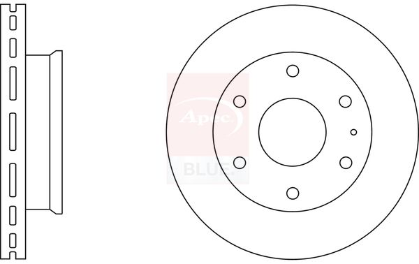 Apec Blue SDK6648 Brake Disc - 1