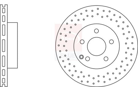 Apec Blue SDK6649 Brake Disc - 1
