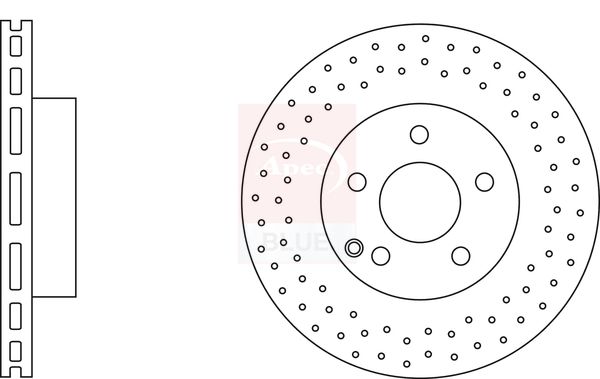 Apec Blue SDK6649 Brake Disc - 1