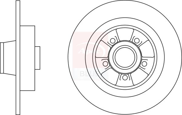 Apec Blue SDK6656 Brake Disc - 1