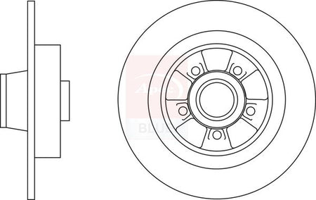 Apec Blue SDK6656 Brake Disc - 1