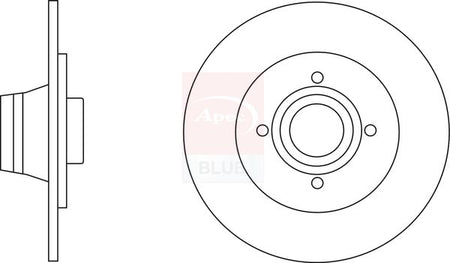 Apec Blue SDK6657 Brake Disc - 1