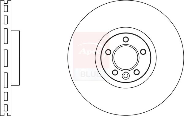 Apec Blue SDK6660 Brake Disc - 1