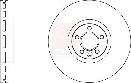 Apec Blue SDK6660 Brake Disc - 1