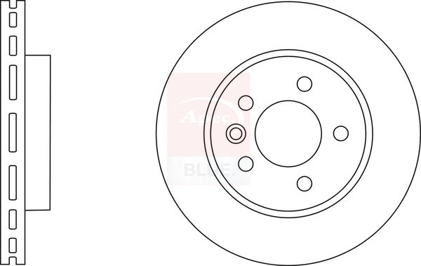 Apec Blue SDK6667 Brake Disc - 1