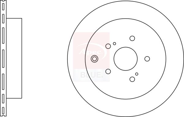 Apec Blue SDK6670 Brake Disc - 1