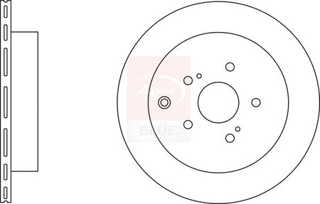 Apec Blue SDK6670 Brake Disc - 1