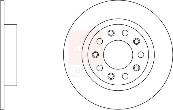 Apec Blue SDK6673 Brake Disc - 1