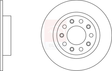 Apec Blue SDK6673 Brake Disc - 1