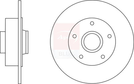 Apec Blue SDK6678 Brake Disc - 1