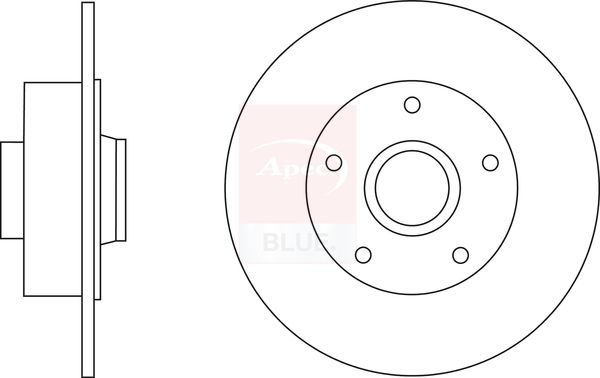 Apec Blue SDK6678 Brake Disc - 1