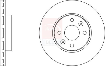 Apec Blue SDK6691 Brake Disc - 1
