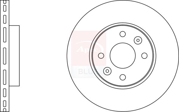 Apec Blue SDK6691 Brake Disc - 1