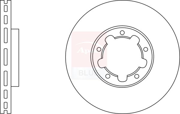 Apec Blue SDK6694 Brake Disc - 1