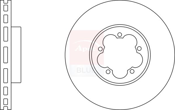 Apec Blue SDK6707 Brake Disc - 1