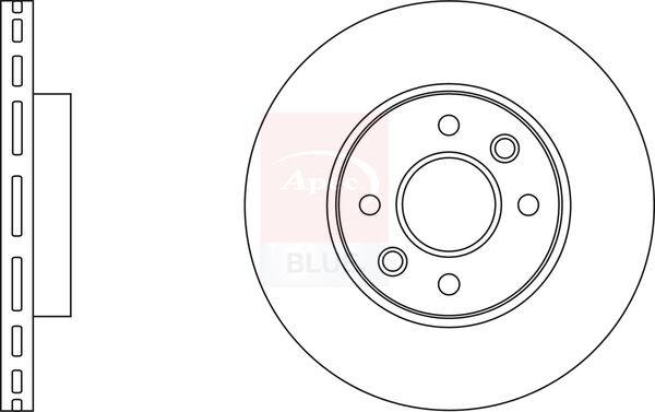 Apec Blue SDK6709 Brake Disc - 1