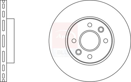 Apec Blue SDK6709 Brake Disc - 1