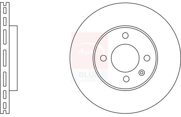 Apec Blue SDK6717 Brake Disc - 1