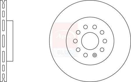 Apec Blue SDK6721 Brake Disc - 1
