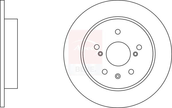 Apec Blue SDK6725 Brake Disc - 1