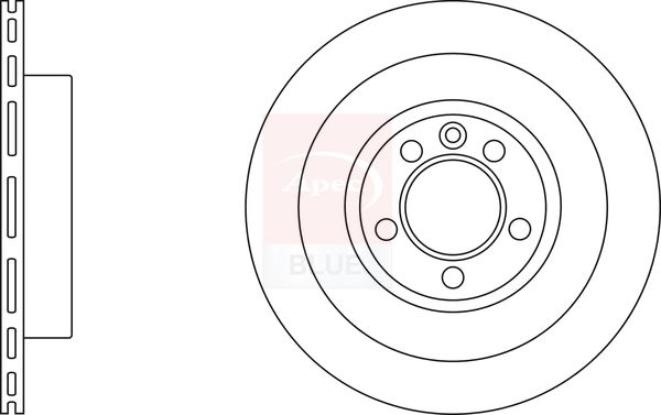 Apec Blue SDK6726 Brake Disc - 1