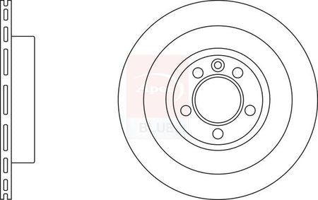 Apec Blue SDK6726 Brake Disc - 1