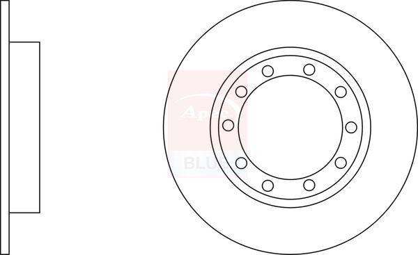 Apec Blue SDK6727 Brake Disc - 1