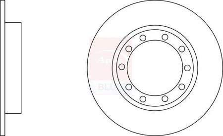 Apec Blue SDK6727 Brake Disc - 1