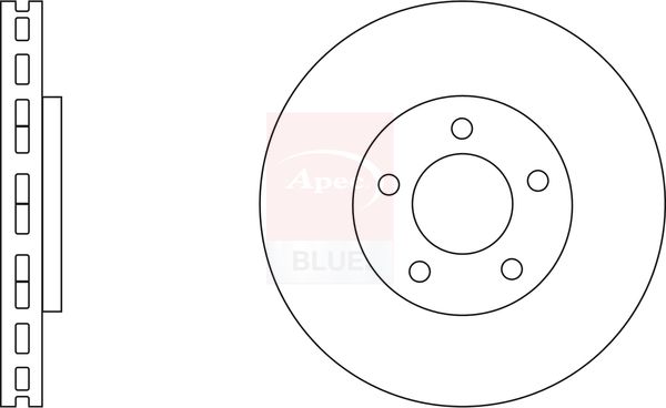 Apec Blue SDK6742 Brake Disc - 1